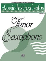 Classic Festival Solos Vol. 2 Tenor Sax Solo Part cover